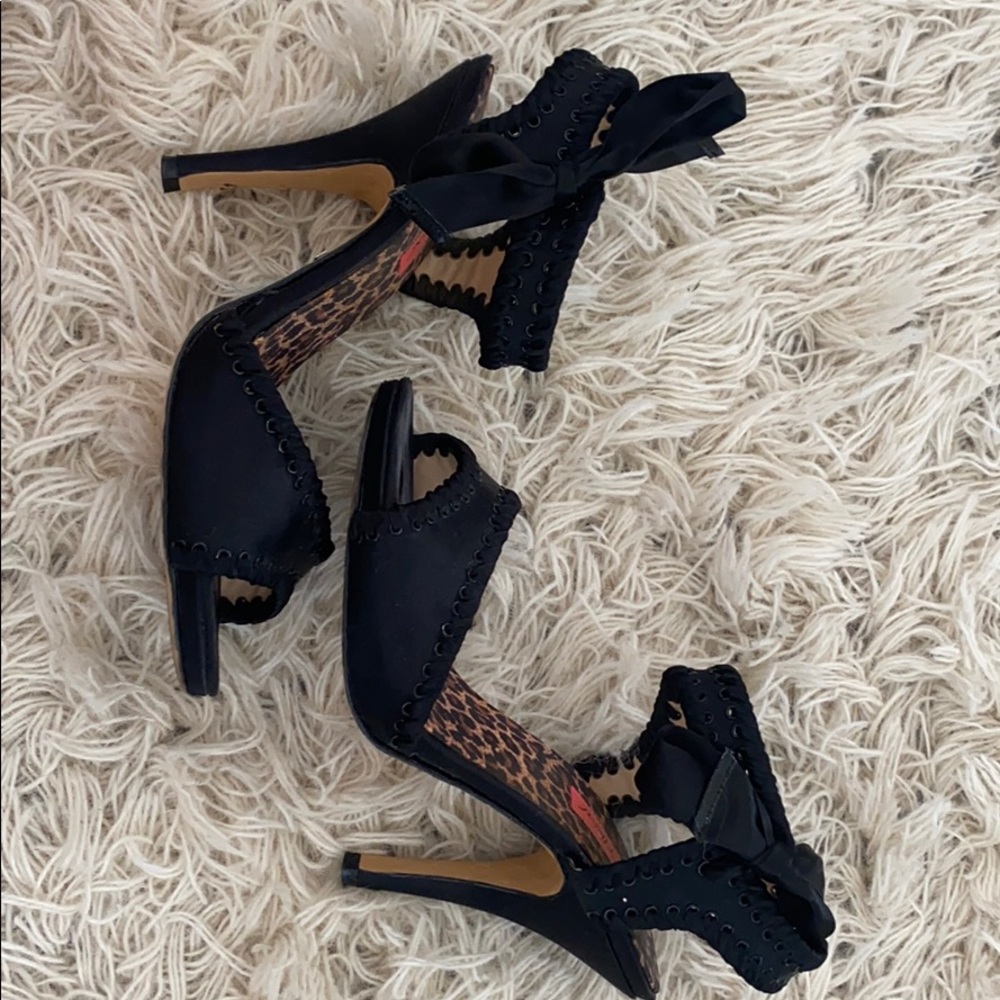 Bow Tie Black Betsey Johnson Heels